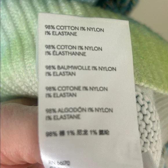 ANTHROPOLOGIE Blue Watercolor Tie-Dye Sweater Size Large - Picture 15 of 16